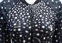 Whale shark print - Womens rash guard - zipper details.webp