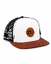 DCM cap with leather patch detail.webp