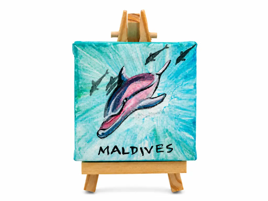Painting Mini canvas with Bottlenose dolphin.webp