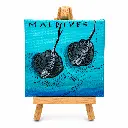 Painting Mini canvas with Stingrays.webp