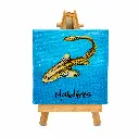 Painting Mini canvas with Leopard shark.webp