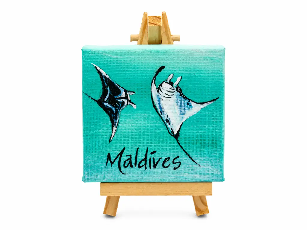 Painting Mini canvas with Manta rays.webp