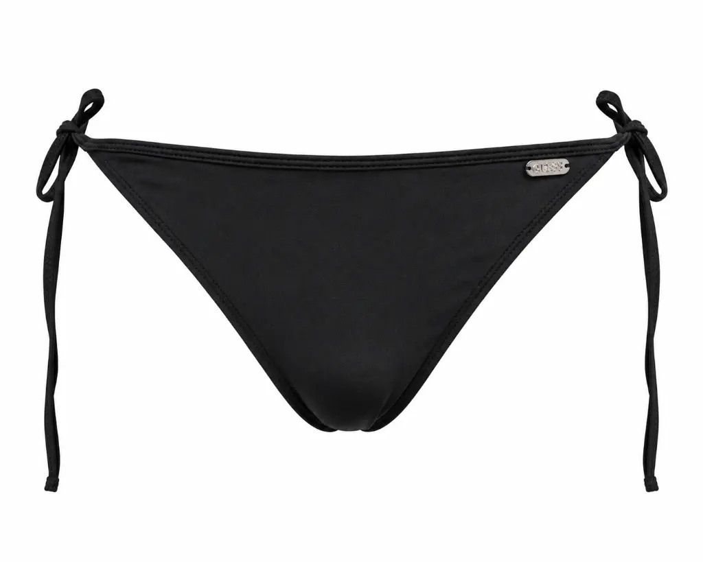 Plain black bottom piece bikini.webp