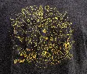 Black tee with line art - Unisex (print details).webp