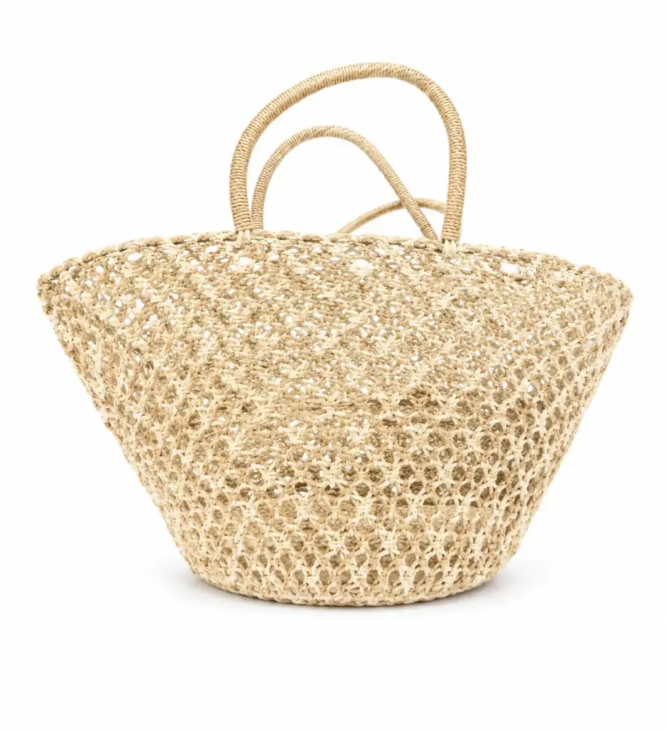 Beach Bags - Pandan Leaves with Wool & shell 