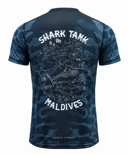 T-Shirt Shark Tank  - Tiger shark pattern 