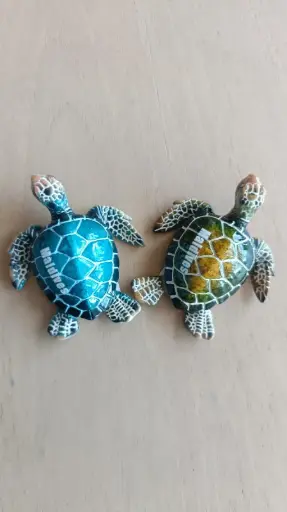 [A1341] Magnet ceramic Turtle mix Color 